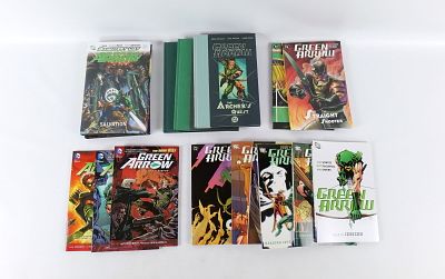 Lot of Green Arrow Trade Paperbacks and Hardcovers. Including Hardcovers: Green Arrow Brightest 