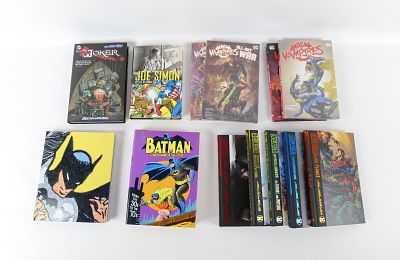 Lot of DC Hardcover Books. Including Batman from the 30's-70's, Joe Simon My Life in Comics 