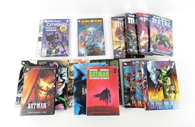 Lot of DC Hardcover and Trade Paperbacks. Including Hardcover: Dark Nights: Metal, Dark Nights 