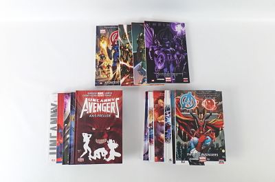 Lot of Avengers Hardcovers. Including Avengers 1-6, Avengers 1-4, and Uncanny Avengers 1-5. All 