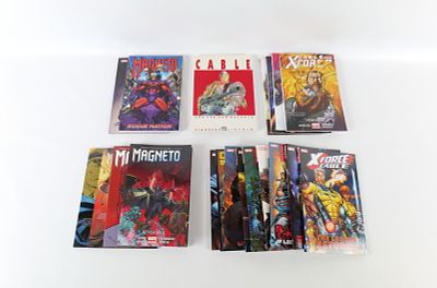 Lot of Cable, Deadpool and Magneto Trade Paperbacks. Including Deadpool Kills the Marvel 