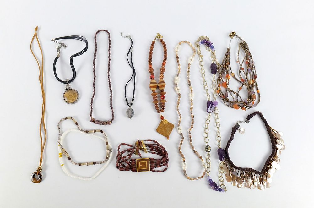 Lot 153: 12 Bohemian Costume Necklaces
