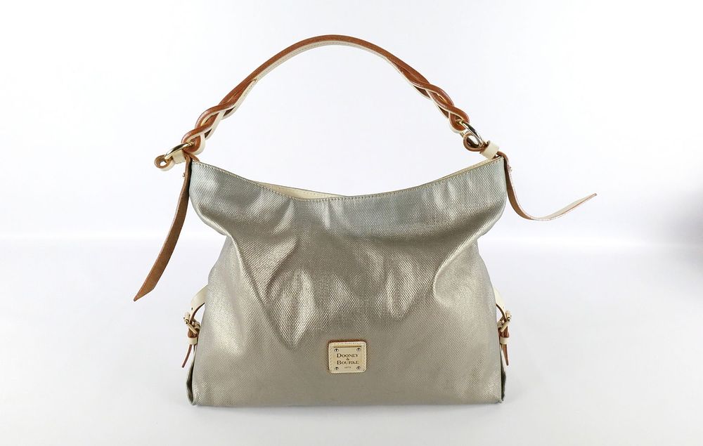 Lot 170: Dooney & Bourke Metallic Hobo Bag