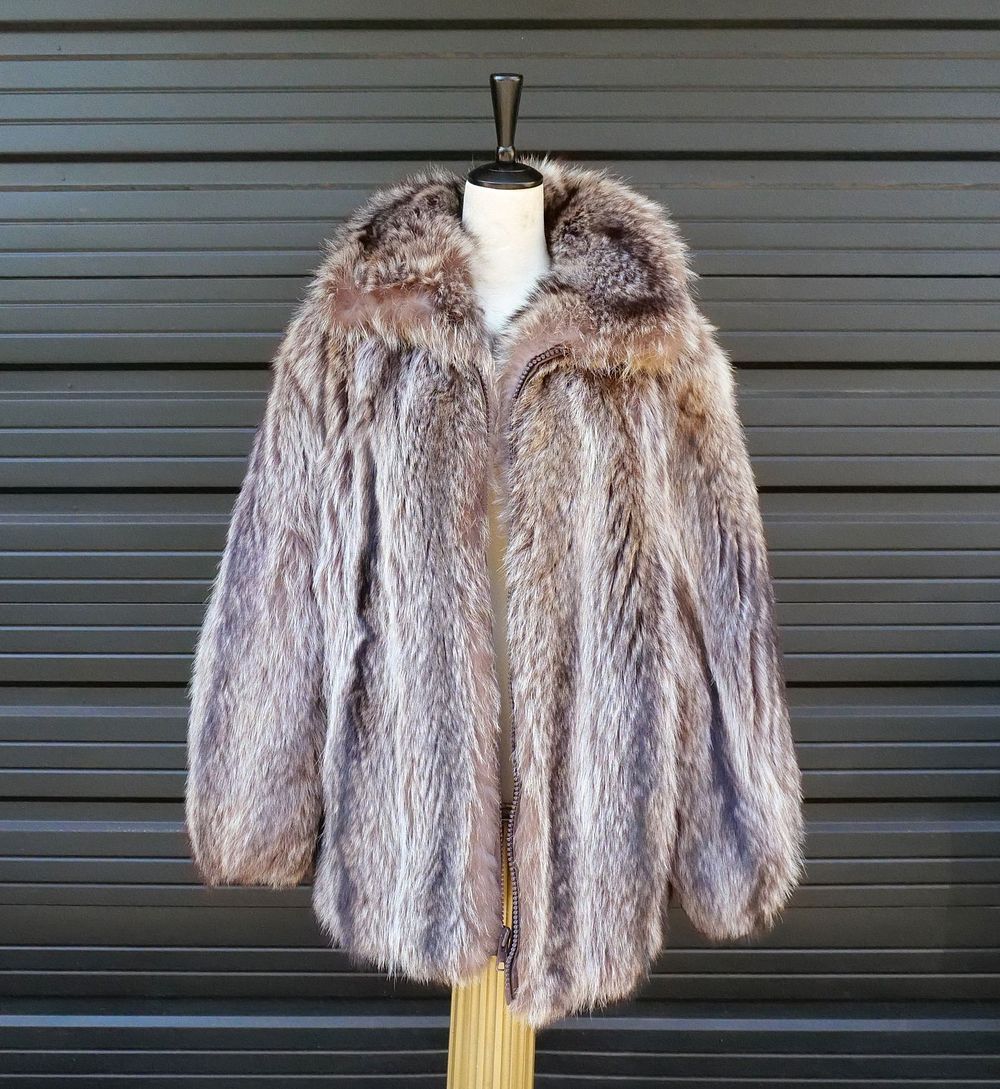 Lot 180: Vintage Fur Zip Up Jacket