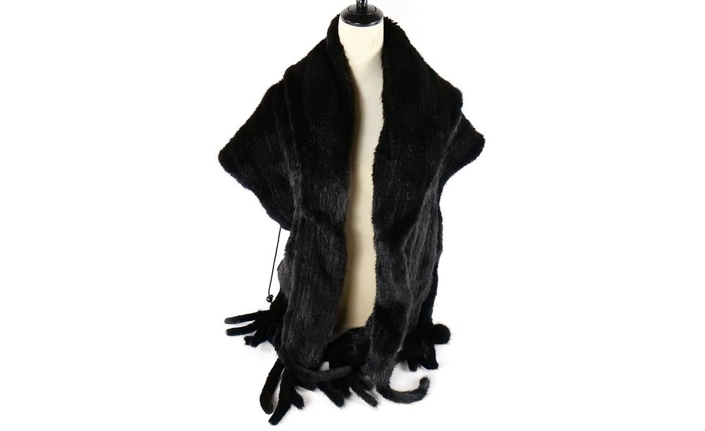 Lot 191: Vintage Pologeorgis Mink Shawl