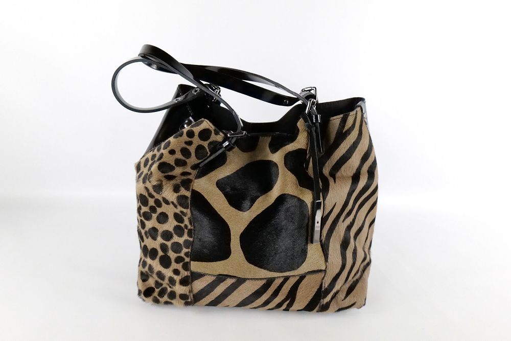 Lot 196: Innue Animal Print Hobo Bag