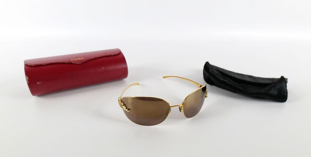 Lot 201: Cartier Panthere Sunglasses