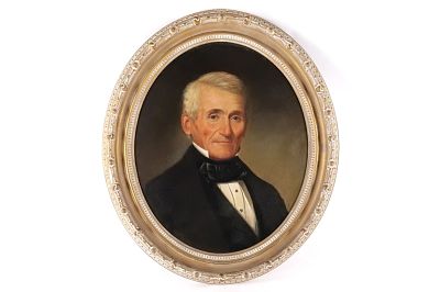 20th Century Oil on Canvas - Portrait of Gentleman. 19th Century Oil on Canvas - Portrait of a 