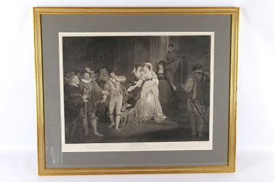 Framed Engraving "Shakespeare All's Well that Ends Well" Act 5 Scene 3. Engraved by J. S. & F. 
