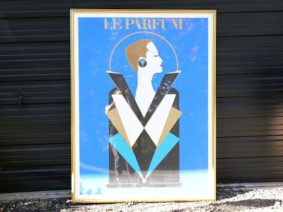 Framed Oversize Poster "Le Parfum". Framed Oversize Poster. Entitled "Le Parfum" by French 