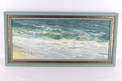 Oil on Canvas by Barbara J. Cocker - "Just Water". Oil on Canvas by Barbara J. Cocker (1923 - 