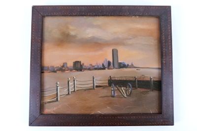 Oil on Panel by Dorothy Langseder - Hoboken NJ. Oil on Panel by Dorothy Langseder (1928-2018). 