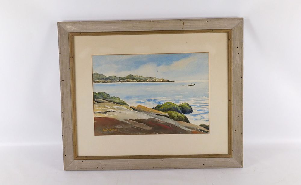 Lot 151: Watercolor on paper by Cyril A. Nutley