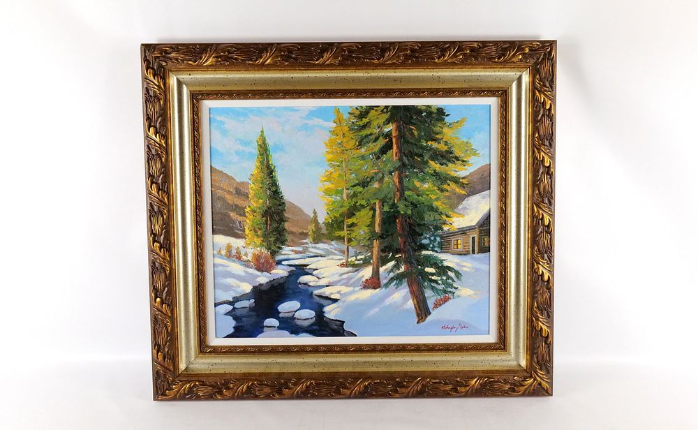 Lot 181: Oil on Canvas by Schaefer Miles