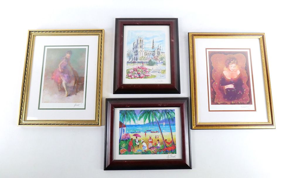 Lot 200: Lot of 4 Serigraphs
