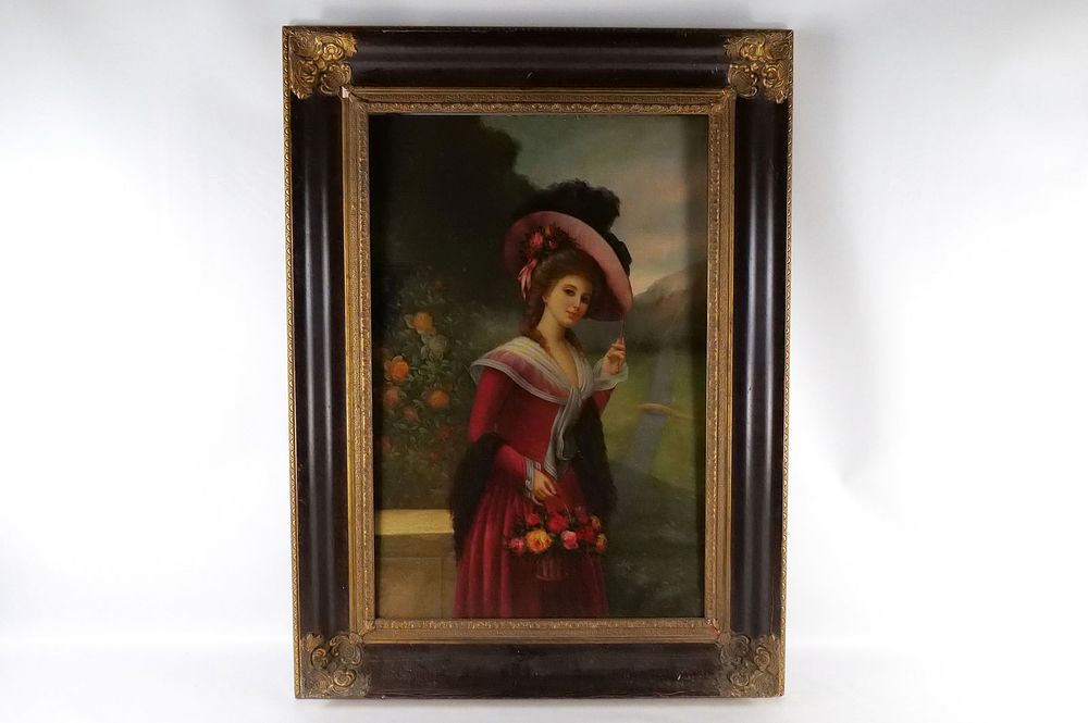 Lot 255: Serigraph on Canvas with hand painted accents