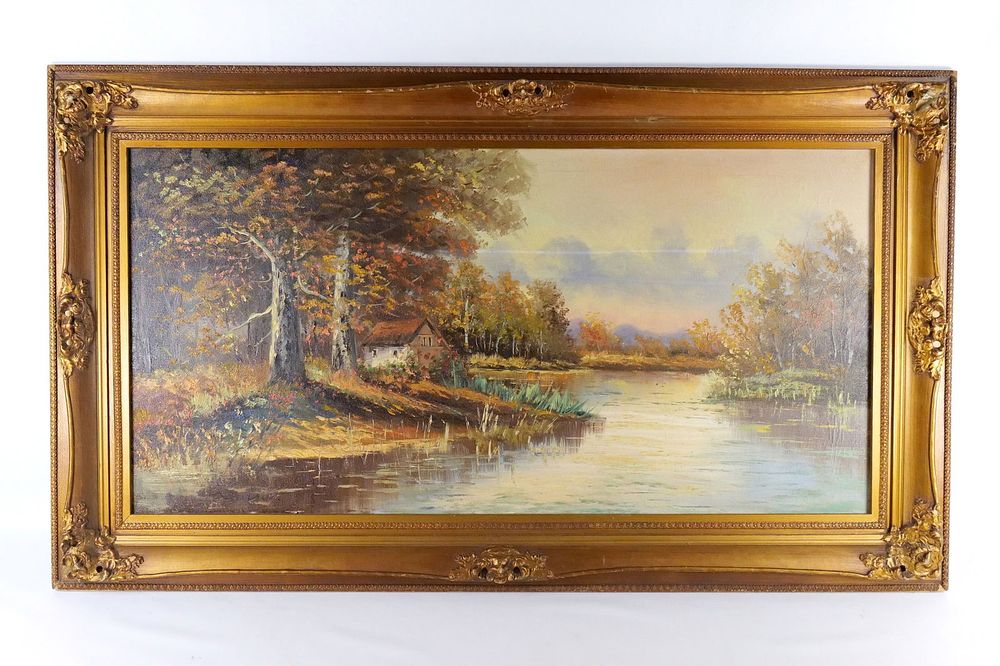 Lot 258: Oil on Canvas by Levison