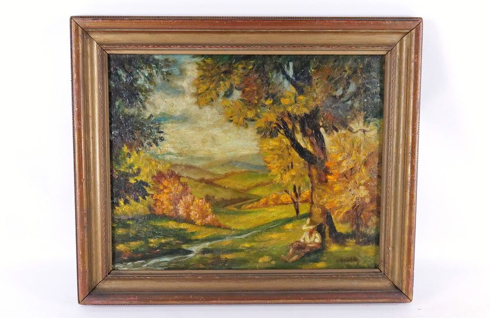 Lot 267: Oil on Canvas Impressionist Painting