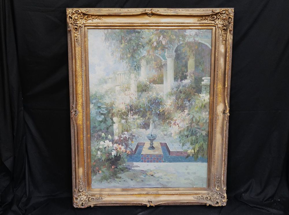 Lot 269: Oversized Oil on Canvas by Latte