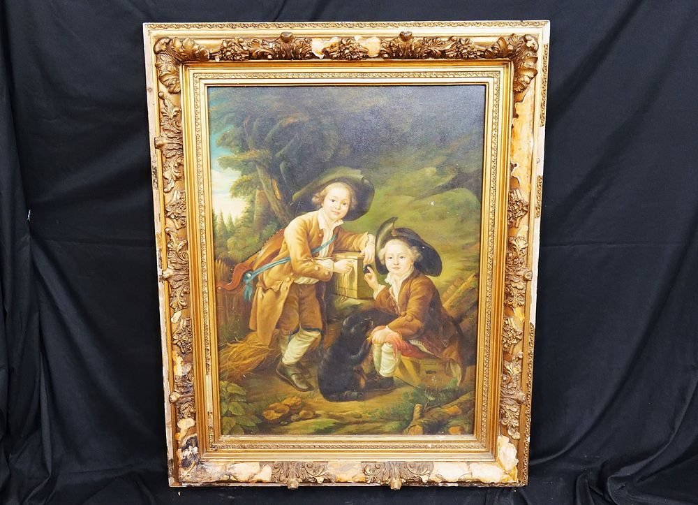 Lot 274: Oversized Serigraph on Canvas with hand painted accents