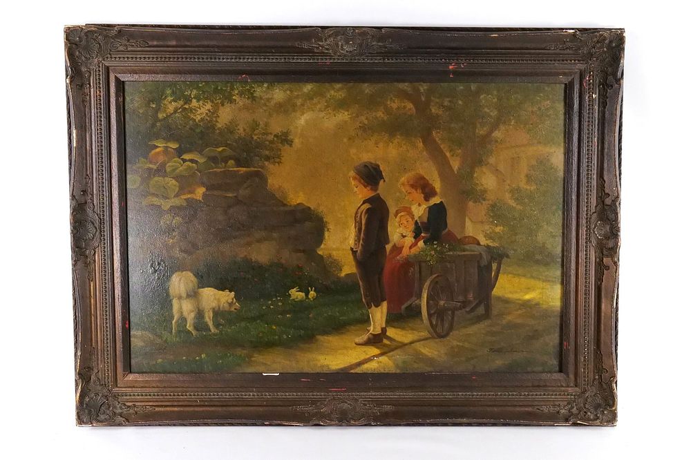 Lot 278: Serigraph on Canvas with hand painted accents
