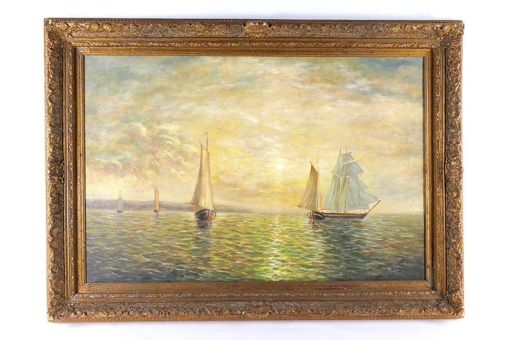 Lot 284: Oil on Canvas by G. Rose