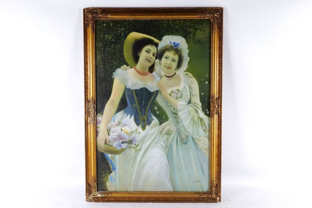 Lot 292: Serigraph on Canvas with hand painted accents