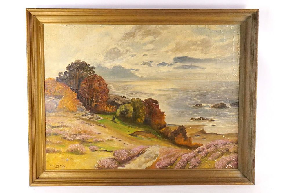 Lot 300: Oil on Canvas by Matejceck