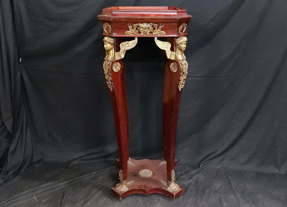 Lot 357: French Egyptian Revival Style Pedestal