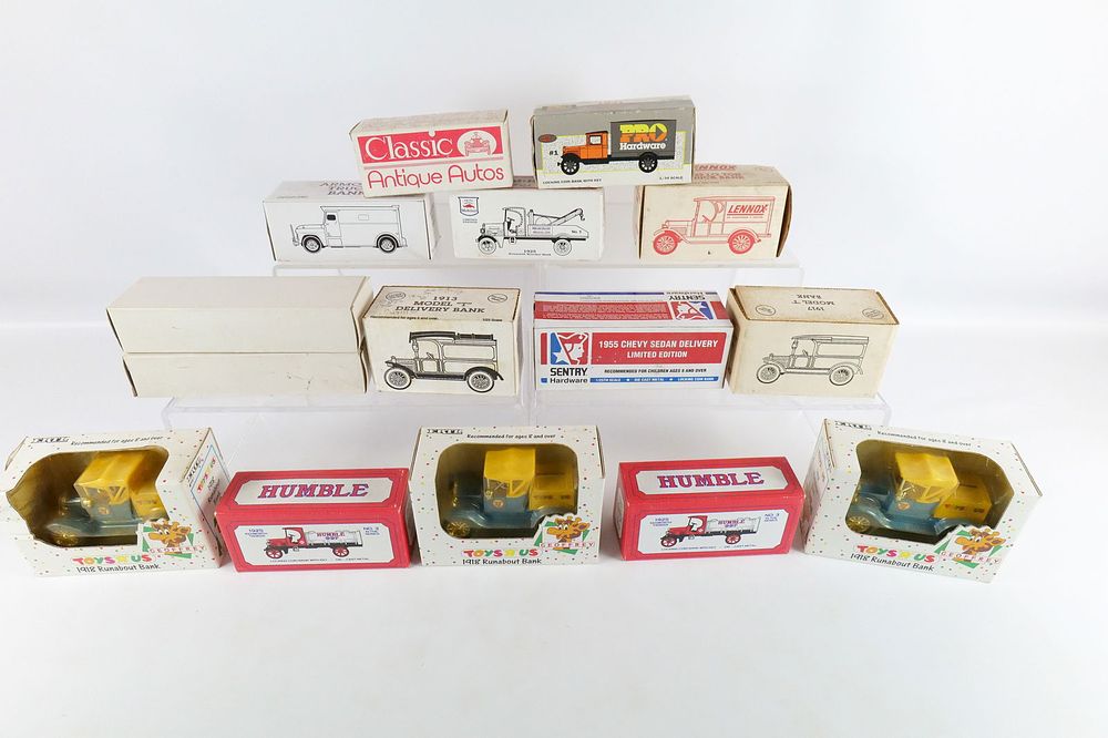 Lot 197: Lot of 15 Vehicle Banks - In Original Boxes