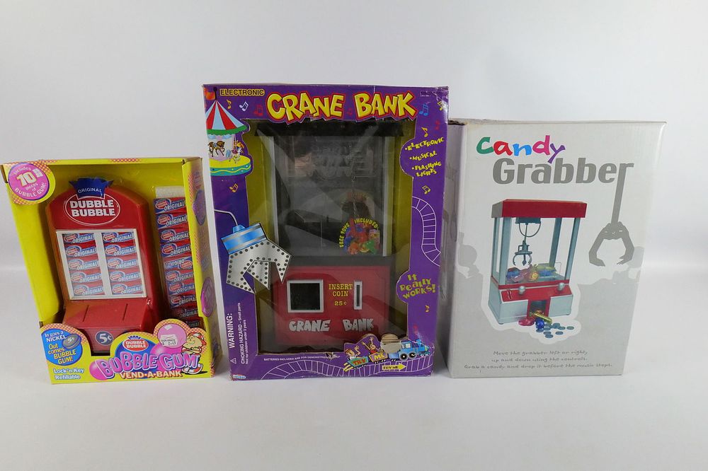 Lot 218: Lot of 3 Banks and Toys in Original Boxes