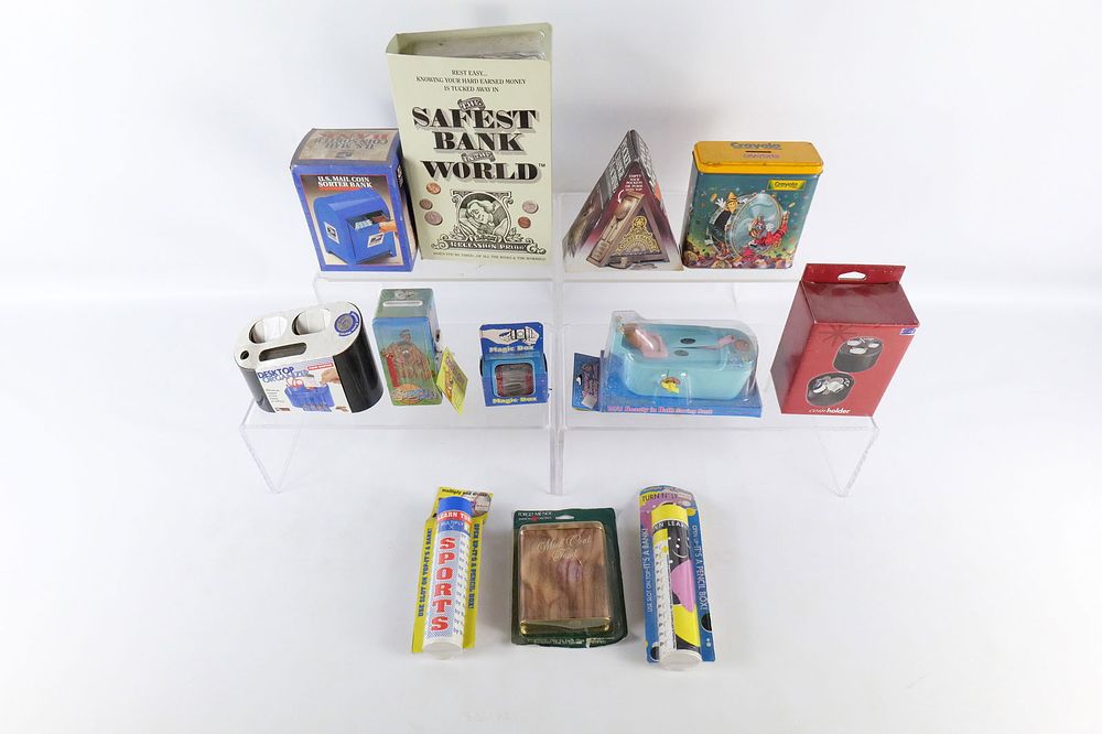 Lot 238: Lot of Loose and Boxed Coin Sorters and Banks