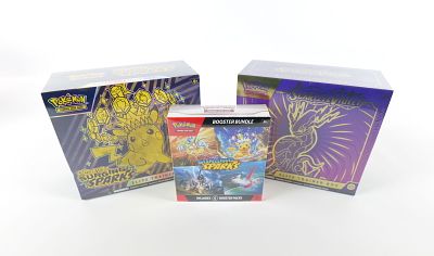 Lot of Pok&eacute;mon Scarlet & Violet Sealed Cards. Including Scarlet & Violet Purple Elite Trainer 