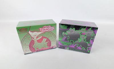 Lot of 2 Pok&eacute;mon Sealed Elite Trainer Boxes. Including Scarlet & Violet Temporal Forces - Green 