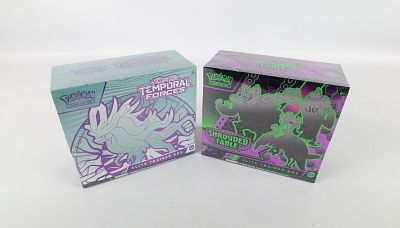 Lot of 2 Pok&eacute;mon Sealed Elite Trainer Boxes. Including Scarlet & Violet Temporal Forces - Blue 
