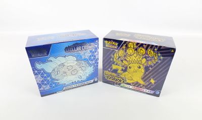 Lot of 2 Pok&eacute;mon Sealed Elite Trainer Boxes. Including Scarlet & Violet Stellar Crown and 
