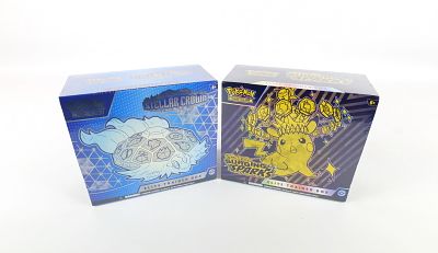 Lot of 2 Pok&eacute;mon Sealed Elite Trainer Boxes. Including Scarlet & Violet Stellar Crown and 