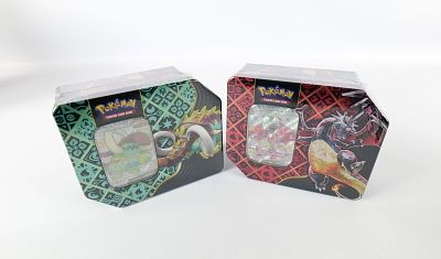 Lot of 2 Pok&eacute;mon Trading Card Game Collectible Sealed Tins. Lot of 2 Pok&eacute;mon Trading Card Game 