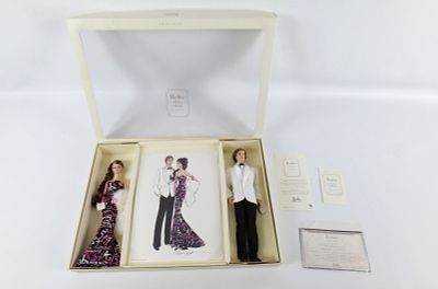 Barbie and Ken Silkstone 45th Anniversary Barbie Doll Giftset - Fashion Model Collection - 