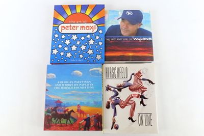 Lot of 4 Art Related Coffee Table Hardcover Books. Including The Art and Life of Wyland - 