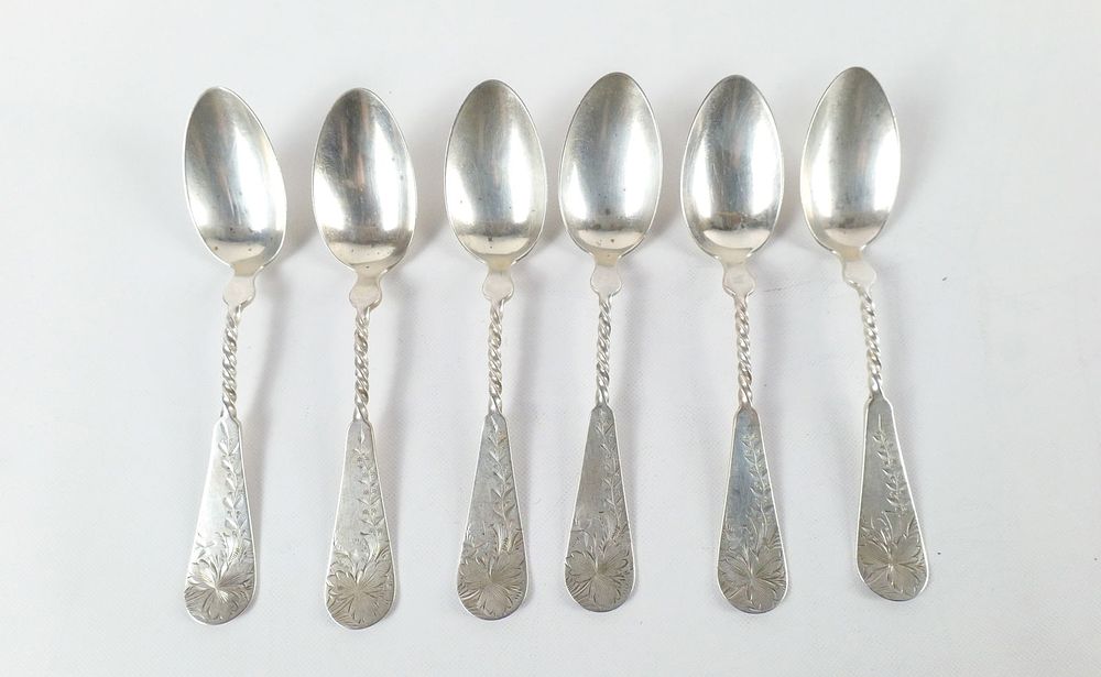Lot 201: Lot of 6 Marked Sterling Spoons