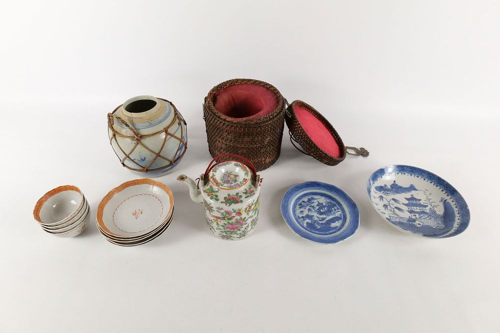Lot 234: Group Lot of Antique Asian Items
