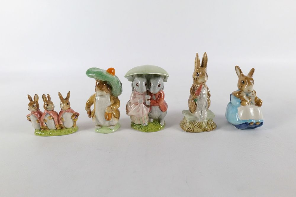Lot 238: Lot of 5 Beswick England Beatrix Potter Figurines