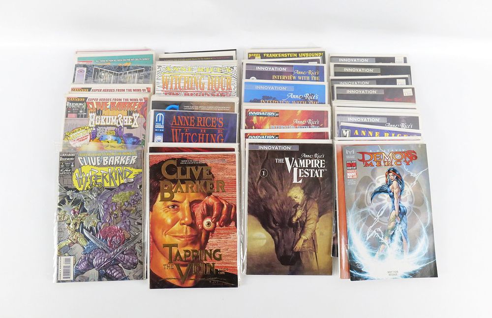 Lot of Horror and G.I. Joe Comics. Including Clive Barker Comics and Anne Rice Comics. All 