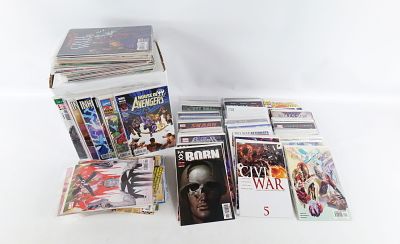 Short Box of Civil War and Marvel Miniseries Comics. Including Civil War 1 & 2, Inhumans vs. 