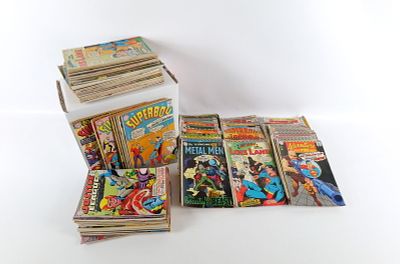Short Box of Silver Age DC Comics. Including Superboy #111-165, Adventure #268-391 - Jim 