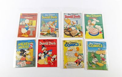 Lot of Disney Golden Age Comics. Most books in VG to VG+. Issue #12 in poor condition. Please 