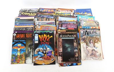 Lot of Independent Comics. Including Dark Horse Star Wars, Bongo Simpsons and More. Fine to VF. 