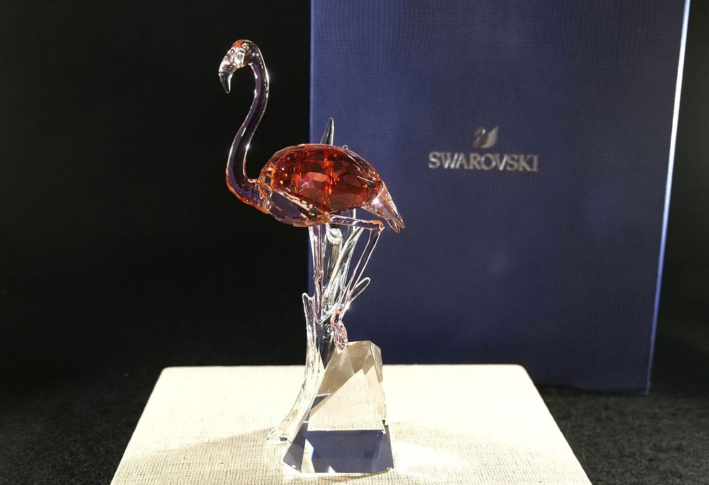 Lot 196: Swarovski Crystal Flamingo Figurine