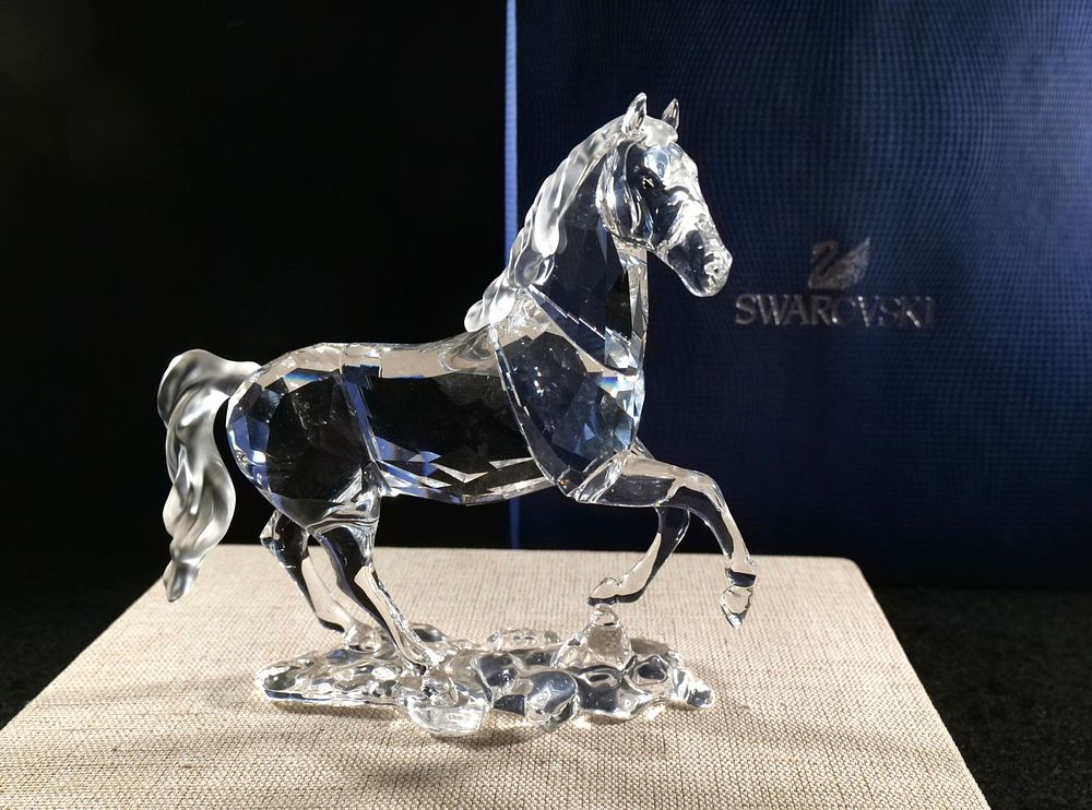 Lot 217: Swarovski Crystal Stallion Figurine